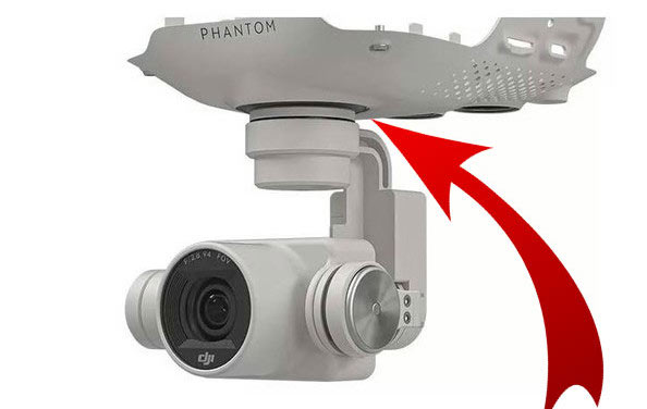Wo DJI Phantom 4 Drohnen Plakette anbringen