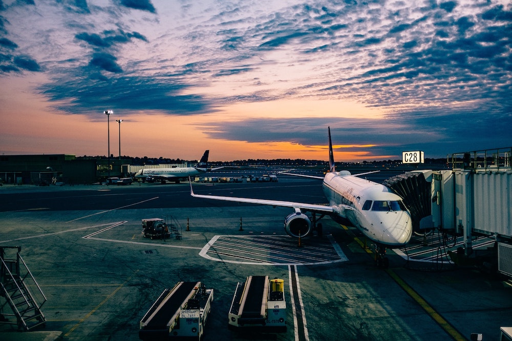 Flugzeuginspezierung mit Drohne